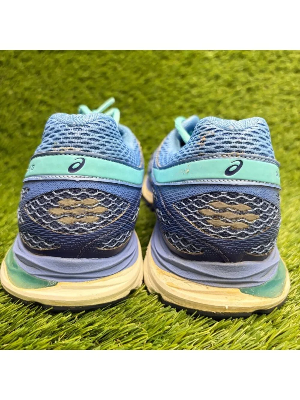 Asics Gel-Cumulus 17 Womens Size 10 Blue Athletic Running Walking Shoes Sneakers